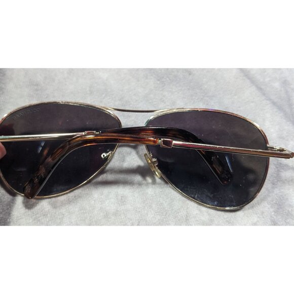 Cole Haan C669 Silver Tone And Tortoise Blue Mirror Aviator Sunglasses main image 6